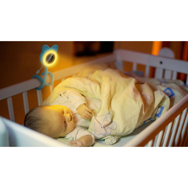 EVOLVEO Baby Monitor N35, detská pestúnka s kamerou, VOX, teplomer, nočné videnie, RGB svetlo, Ružová