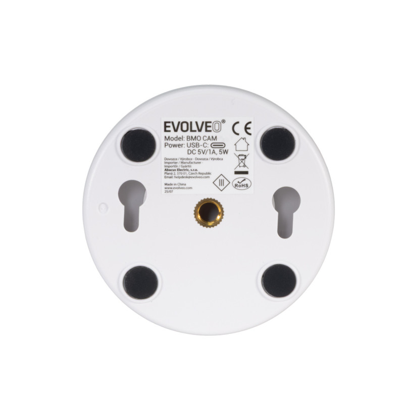 EVOLVEO Baby Monitor N35, detská pestúnka s kamerou, VOX, teplomer, nočné videnie, RGB svetlo, Ružová