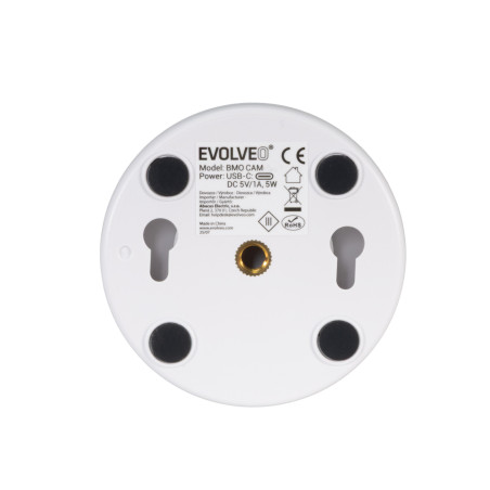 EVOLVEO Baby Monitor N35, detská pestúnka s kamerou, VOX, teplomer, nočné videnie, RGB svetlo, Ružová