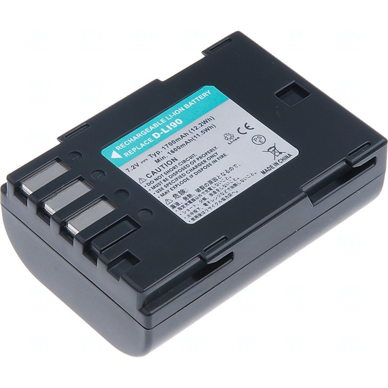 Batéria T6 Power pre Pentax D-Li90, 1620mAh, 11,7Wh