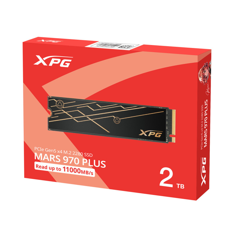 ADATA MARS 970 PLUS/2TB/SSD/M.2 NVMe/Čierna/Heatsink/5R