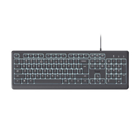 TRUST Primo Illuminated/Drátové USB-C/CZ/SK/Černá
