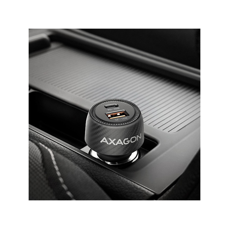 AXAGON PWC-PQ48, nabíjačka do auta 48W, výstup USB-A+USB-C, PD3.0/PPS/QC4+/SFC/Apple