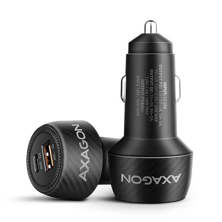 AXAGON PWC-PQ48, nabíjačka do auta 48W, výstup USB-A+USB-C, PD3.0/PPS/QC4+/SFC/Apple