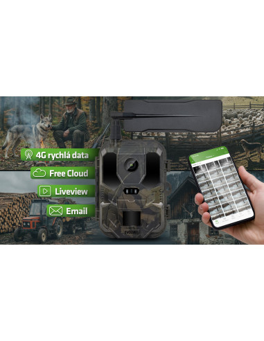 EVOLVEO StrongVision PRO 4G II, fotopasca / bezpečnostná kamera, 4G LTE, 10 000 mAh batérií
