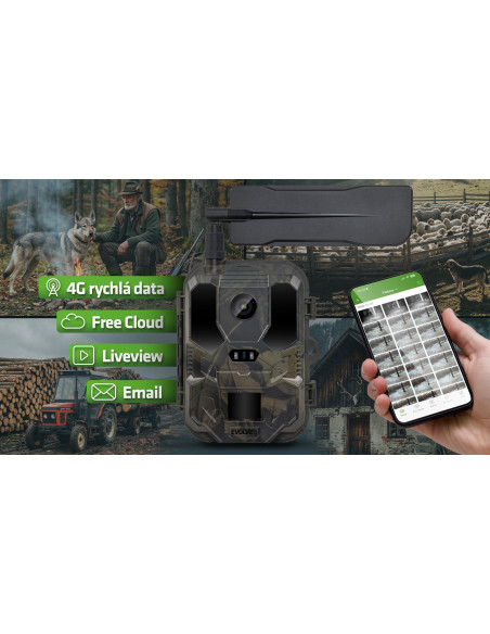EVOLVEO StrongVision PRO 4G II, fotopasca / bezpečnostná kamera, 4G LTE, 10 000 mAh batérií