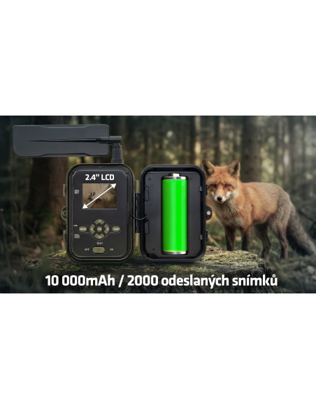 EVOLVEO StrongVision PRO 4G II, fotopasca / bezpečnostná kamera, 4G LTE, 10 000 mAh batérií