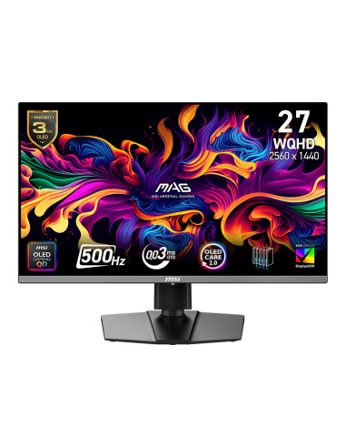 MSI MAG/272QP X50/26,5"/QD-OLED/QHD/500Hz/0,03ms/Čierna/3R