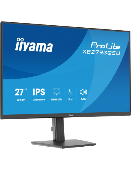 iiyama ProLite/XB2793QSU-B1/27"/IPS/QHD/75Hz/1ms/Čierna/3R