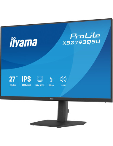 iiyama ProLite/XB2793QSU-B1/27"/IPS/QHD/75Hz/1ms/Čierna/3R