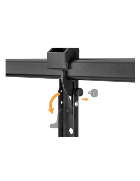 Výsuvný držiak Brateck LPA77-696 pre TV 60"-120" 120kg polohovateľný nástenný Heavy Duty