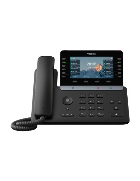 Yealink SIP-T85W SIP telefón, PoE, 5,5" bar. LCD, GigE, 16 SIP účtov, BT, Wi-Fi 6