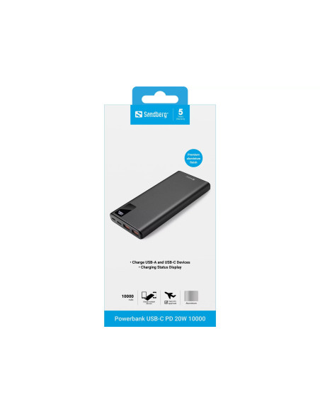 Sandberg Powerbank USB-C PD 20W 10000