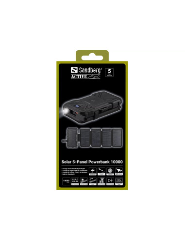 Sandberg Solar 5-Panel Powerbank 10000