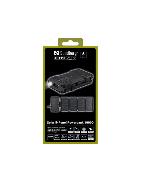 Sandberg Solar 5-Panel Powerbank 10000