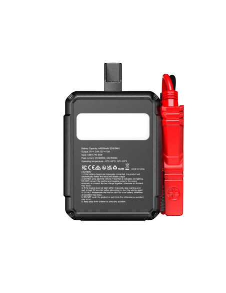 TOPDON Car Jump Starter V4000 HD/3000A (24V)/4000A (12V)/24000mAh/16l benzín/16l diesel/ LED svetlo |
