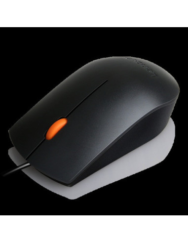 Lenovo 300/Kancelárska/Optická/1 600 DPI/Drôtová USB/Čierna