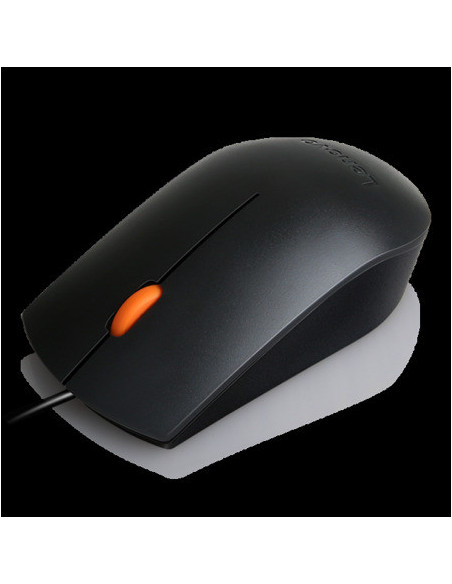 Lenovo 300/Kancelárska/Optická/1 600 DPI/Drôtová USB/Čierna