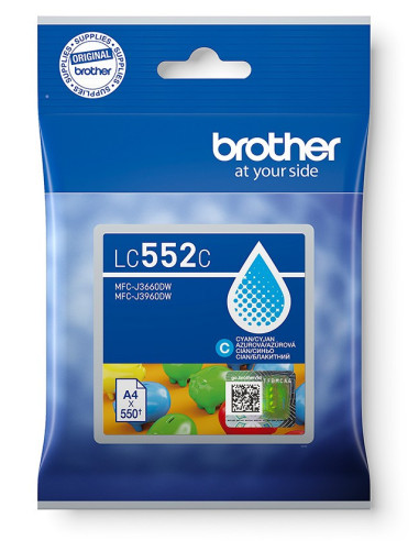 Brother LC-552C - atrament azúrový
