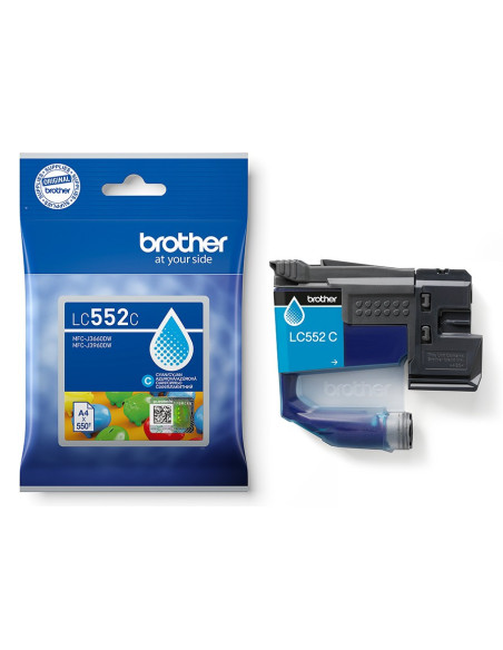 Brother LC-552C - atrament azúrový