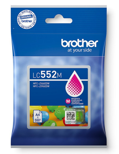 Brother LC-552M - atrament purpurový