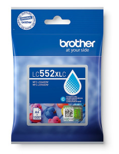 Brother LC-552XLC - atrament azúrový XL