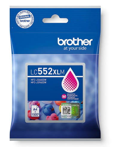 Brother LC-552XLM - atrament purpurový XL