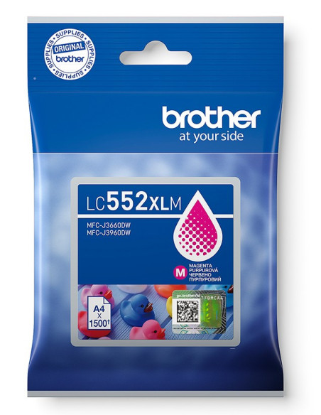 Brother LC-552XLM - atrament purpurový XL