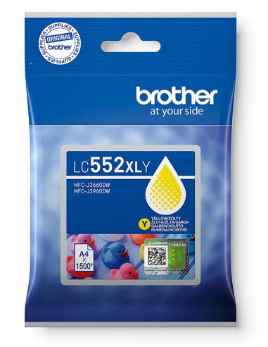 Brother LC-552XLY - atrament žltý XL