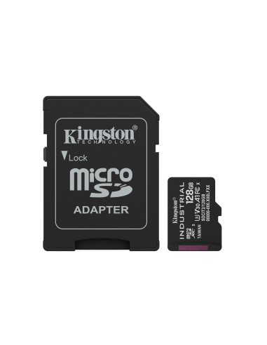 Kingston Industrial/Micro SDXC/128GB/UHS-I U3 / Class 10/+ Adaptér