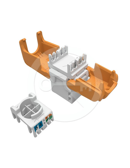 Samorezný keystone Solarix CAT6 UTP SXKJ-6-UTP-WH-SA Component Level a 4PPoE certifikácia
