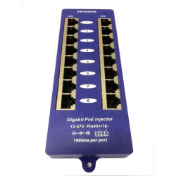 Gigabitový tienený 8-portový PoE panel