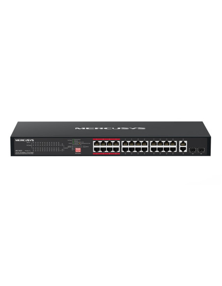 Mercusys MS126CP 24xFE PoE+ 2xGb rack switch