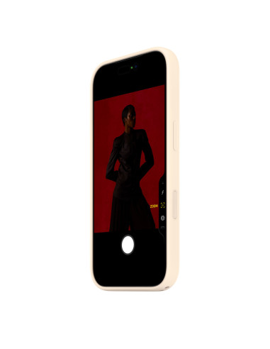 iPhone 17 Pro Silicone Case with MS – Vanilla
