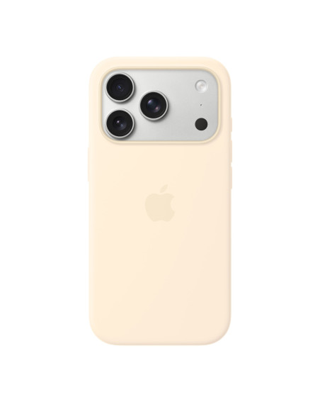 iPhone 17 Pro Silicone Case with MS – Vanilla