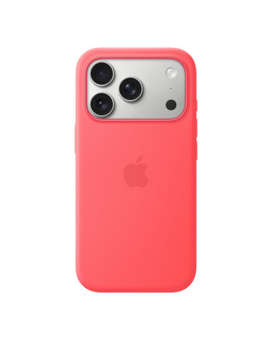 iPhone 17 Pro Silicone Case with MS – Bright Guava