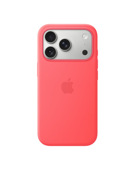 iPhone 17 Pro Silicone Case with MS – Bright Guava