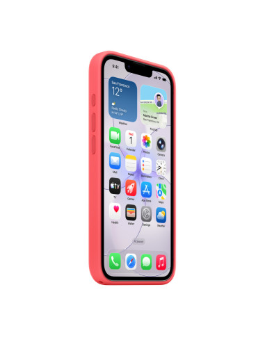 iPhone 17e Silicone Case with MagSafe – Bright Guava