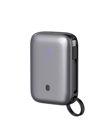 Platinet Powerbanka 10000 mAh 20W Power Delivery, 2xUSB-C, 1xUSB-A, kábel USB-C 1m, čierna