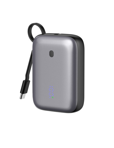 Platinet Powerbanka 10000 mAh 20W Power Delivery, 2xUSB-C, 1xUSB-A, kábel USB-C 1m, čierna