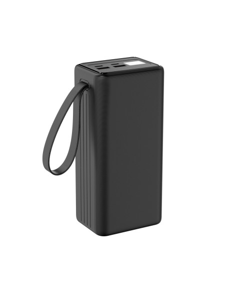 Platinet Powerbanka 40000 mAh 65W Power Delivery, 2xUSB-C, 2xUSB-A, kábel USB-C 1m, čierna