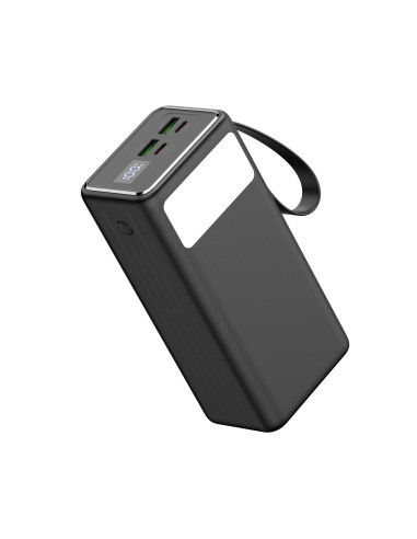 Platinet Powerbanka 40000 mAh 65W Power Delivery, 2xUSB-C, 2xUSB-A, kábel USB-C 1m, čierna
