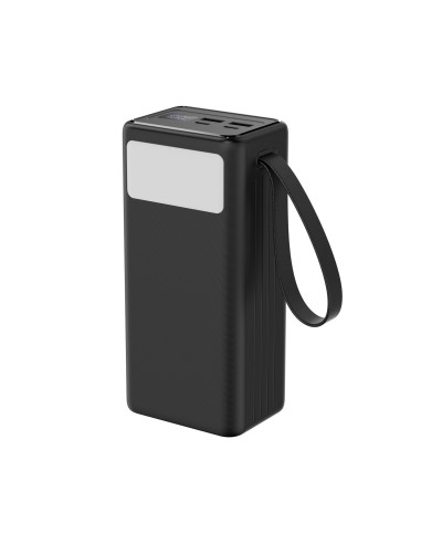 Platinet Powerbanka 40000 mAh 65W Power Delivery, 2xUSB-C, 2xUSB-A, kábel USB-C 1m, čierna