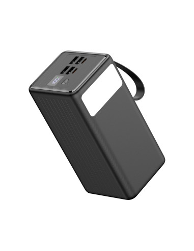 Platinet Powerbanka 60000 mAh 65W Power Delivery, 2xUSB-C, 2xUSB-A, kábel USB-C 1m, čierna