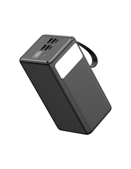 Platinet Powerbanka 60000 mAh 65W Power Delivery, 2xUSB-C, 2xUSB-A, kábel USB-C 1m, čierna
