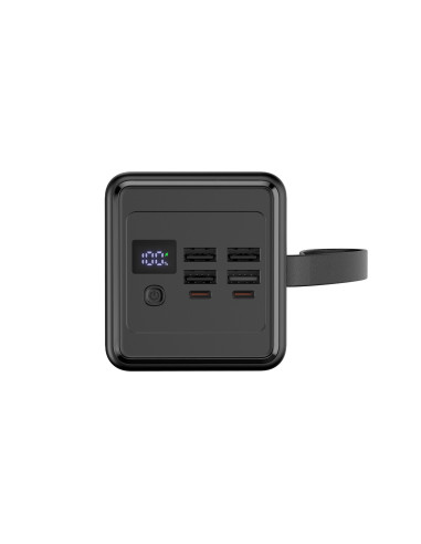Platinet Powerbanka 60000 mAh 65W Power Delivery, 2xUSB-C, 2xUSB-A, kábel USB-C 1m, čierna