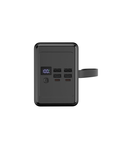 Platinet Powerbanka 80000 mAh 65W Power Delivery, 2xUSB-C, 4xUSB-A, kábel USB-C 1m, čierna