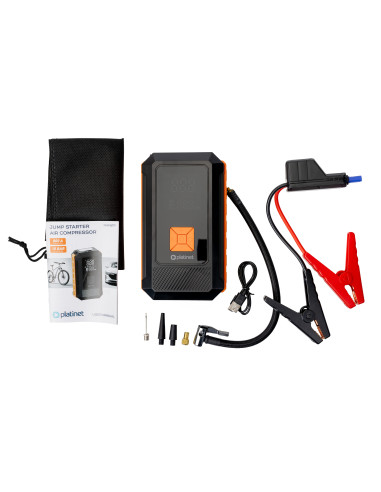 Platinet 4v1 Powerbanka 8000 mAh + Multifunkčná štartovacia nabíjačka 800A, kompresor 25 l/min 10 BAR
