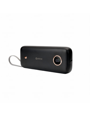 Platinet Powerbanka 20000 mAh 70W Power Delivery, 1xUSB-C, 1xUSB-A, kábel USB-C 1m, čierna