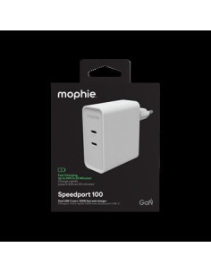Power Adaptér GaN USB-C Dual 100W White